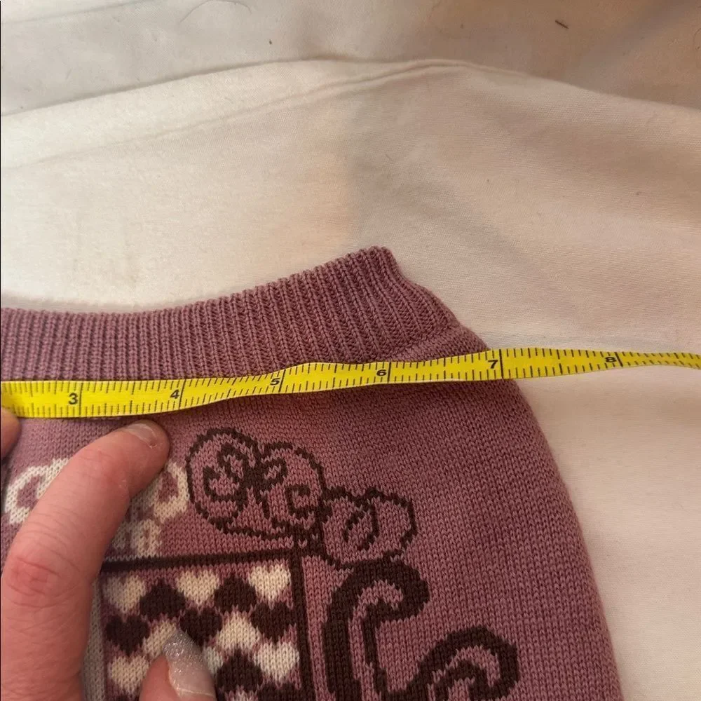 Juicy Couture RARE 100% Wool Y2K Dog Sweater. Size Medium.
